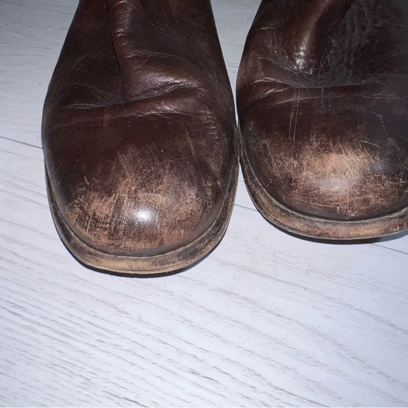 Frye Phillip Harness Tall Brown Leather Equestrian Style Boots 76850 Size 6.5 - Picture 8 of 10